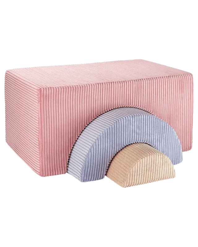 wigiwama-regenbogen-spielset-pink-mousse-modulares-softplay-set-aus-cord image 1