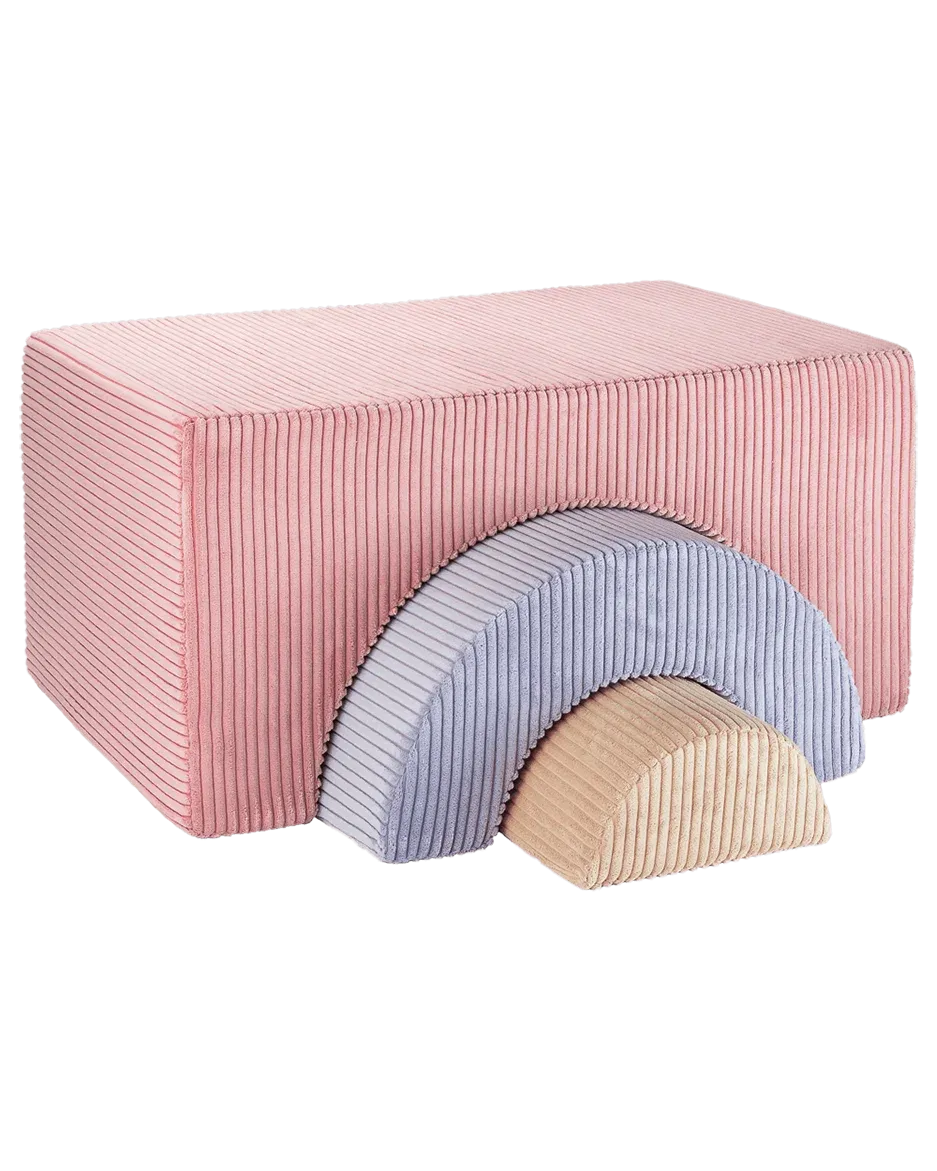 wigiwama-regenbogen-spielset-pink-mousse-modulares-softplay-set-aus-cord image 1
