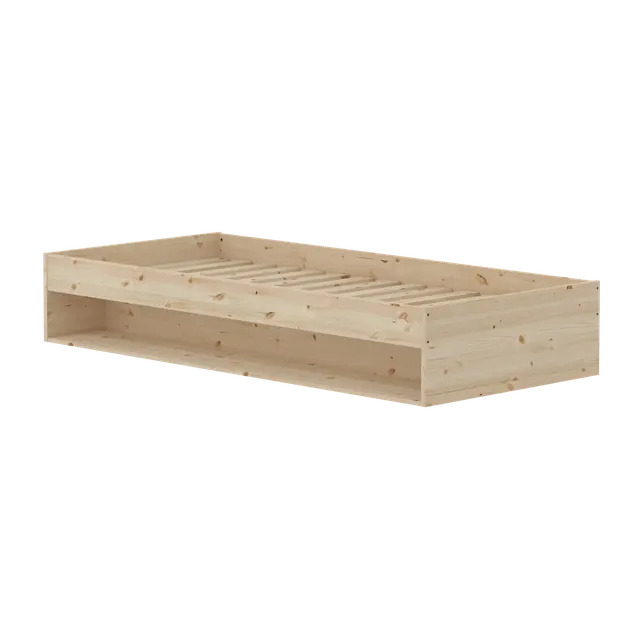 flexa-grow-einzelbett-mit-regal-90x200-cm-kiefernholz image 1