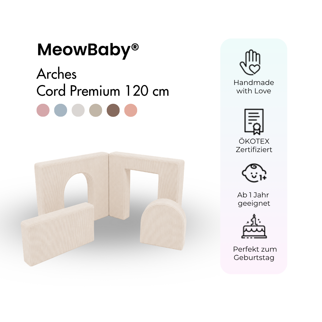 meowbaby-arches-cord-premium-120-cm-spielsofa-addon-slim-cord-edition image 2