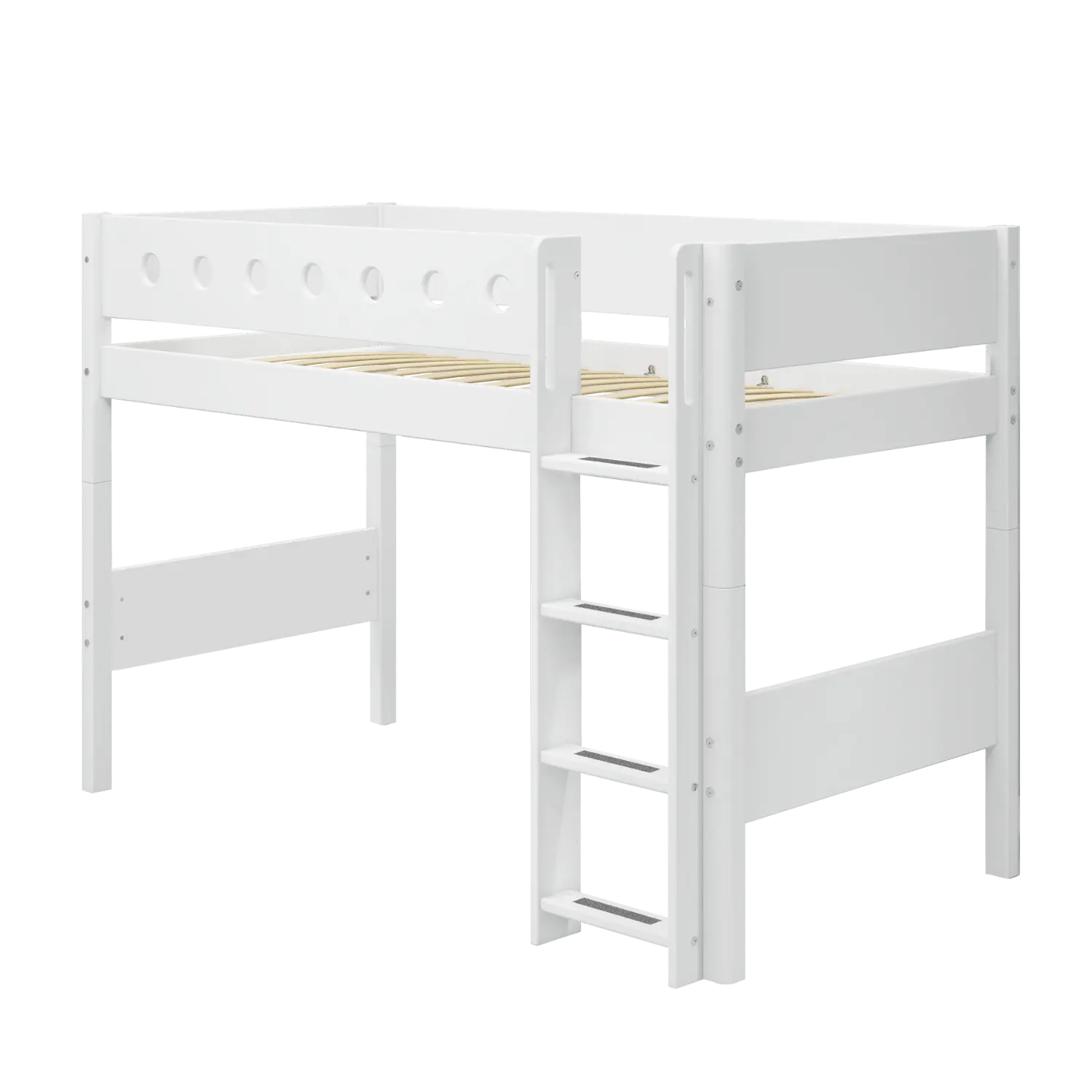 flexa-classic-gerade-leiter-und-pfosten-143-cm-f-r-hochbett-90-cm-wei image 2