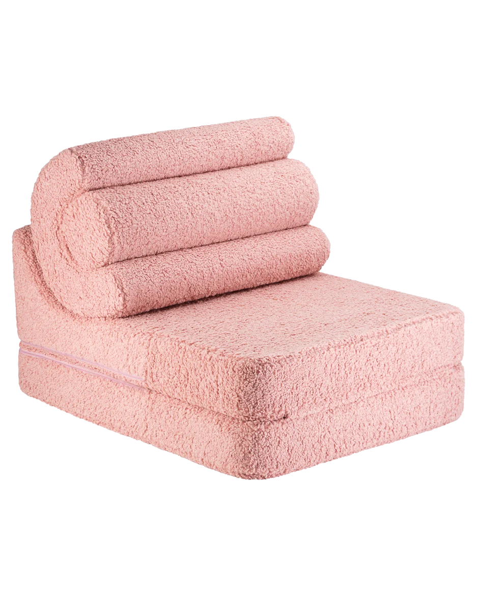 wigiwama-flipster-guava-kinderstuhl-mit-teddy-bezug image 1