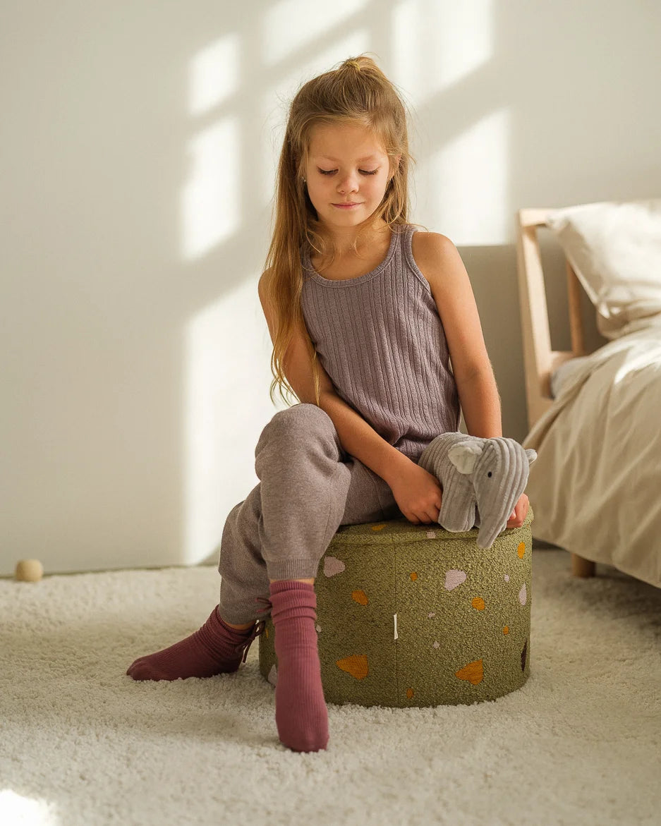 wigiwama-terrazzo-moss-pouf-kinder-sitzpouf image 2