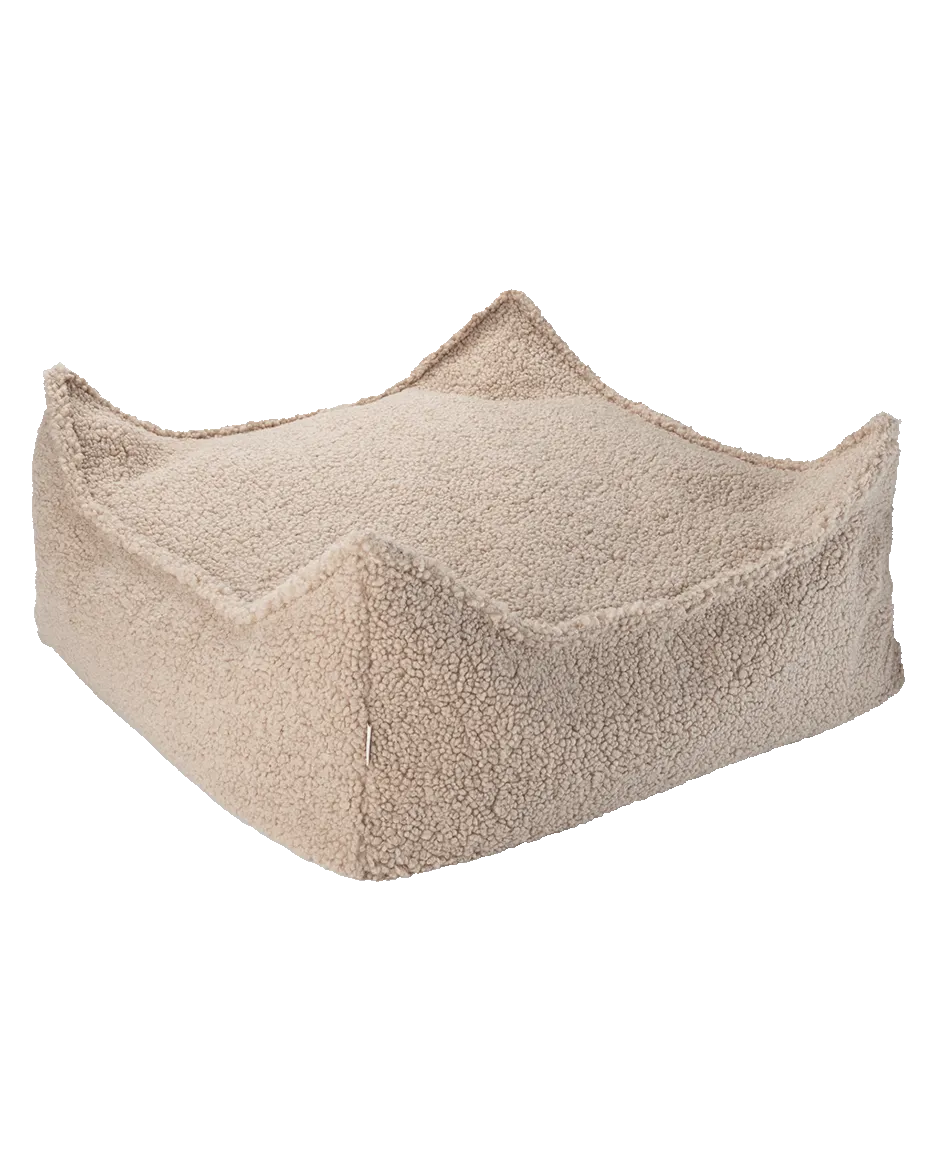 wigiwama-square-ottoman-kinder-hocker-aus-teddy-biscuit image 1