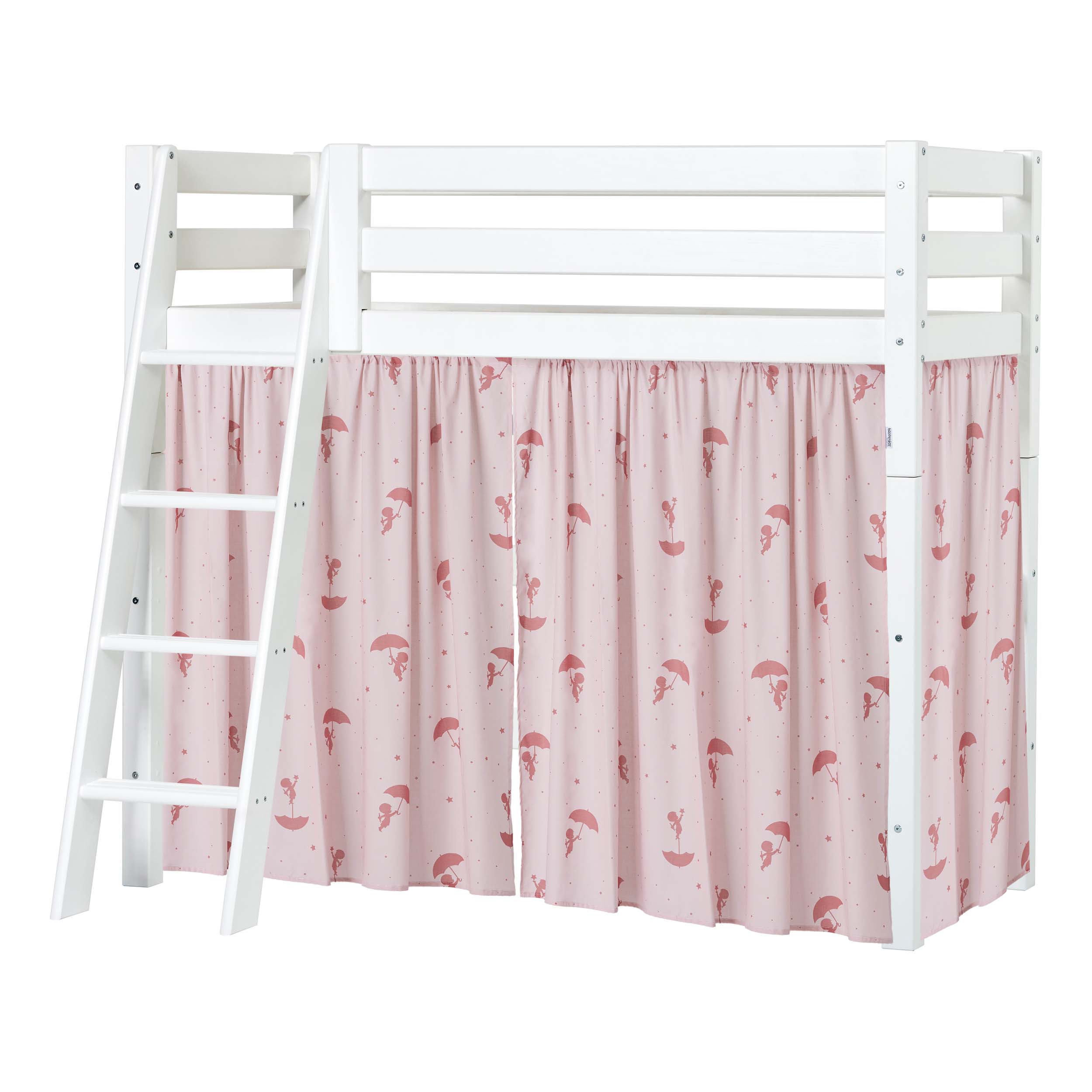 hoppekids-eco-luxury-mittelhohes-bett-mit-rotem-ole-lukoie-bettvorhang image 6