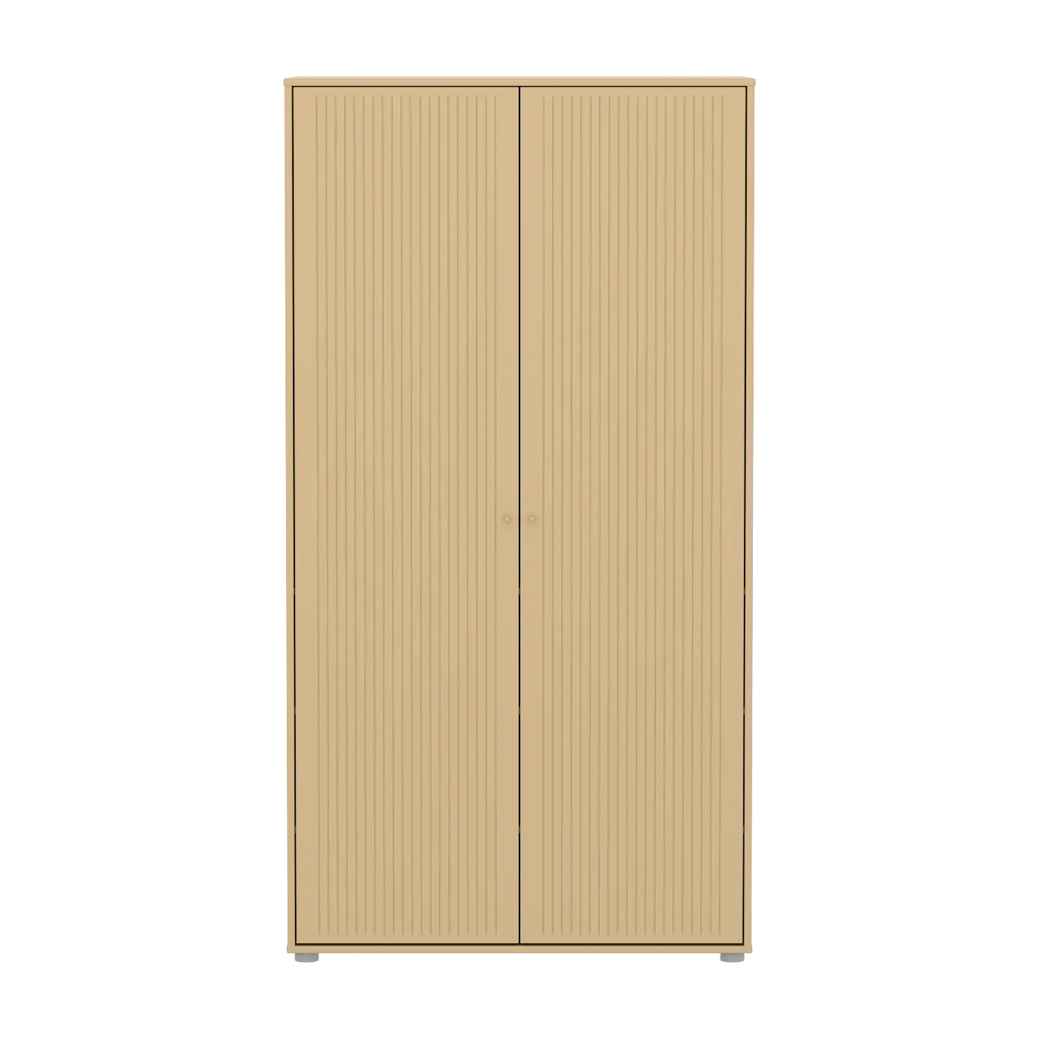 flexa-saga-kleiderschrank-2-t-ren-mit-rillen-und-kleiderstange-oat image 2