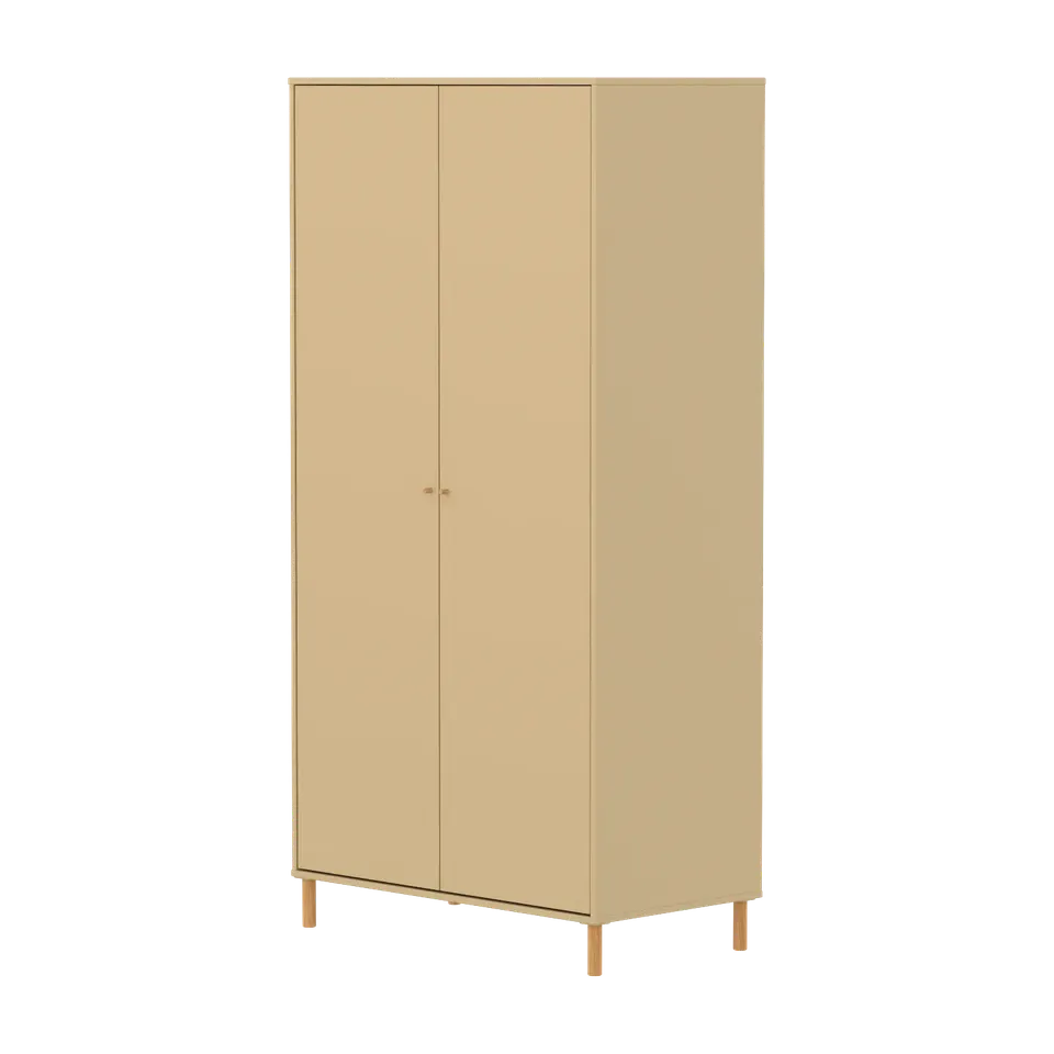 flexa-saga-kleiderschrank-2-t-ren-eichenf-e-und-griffe-oat image 1