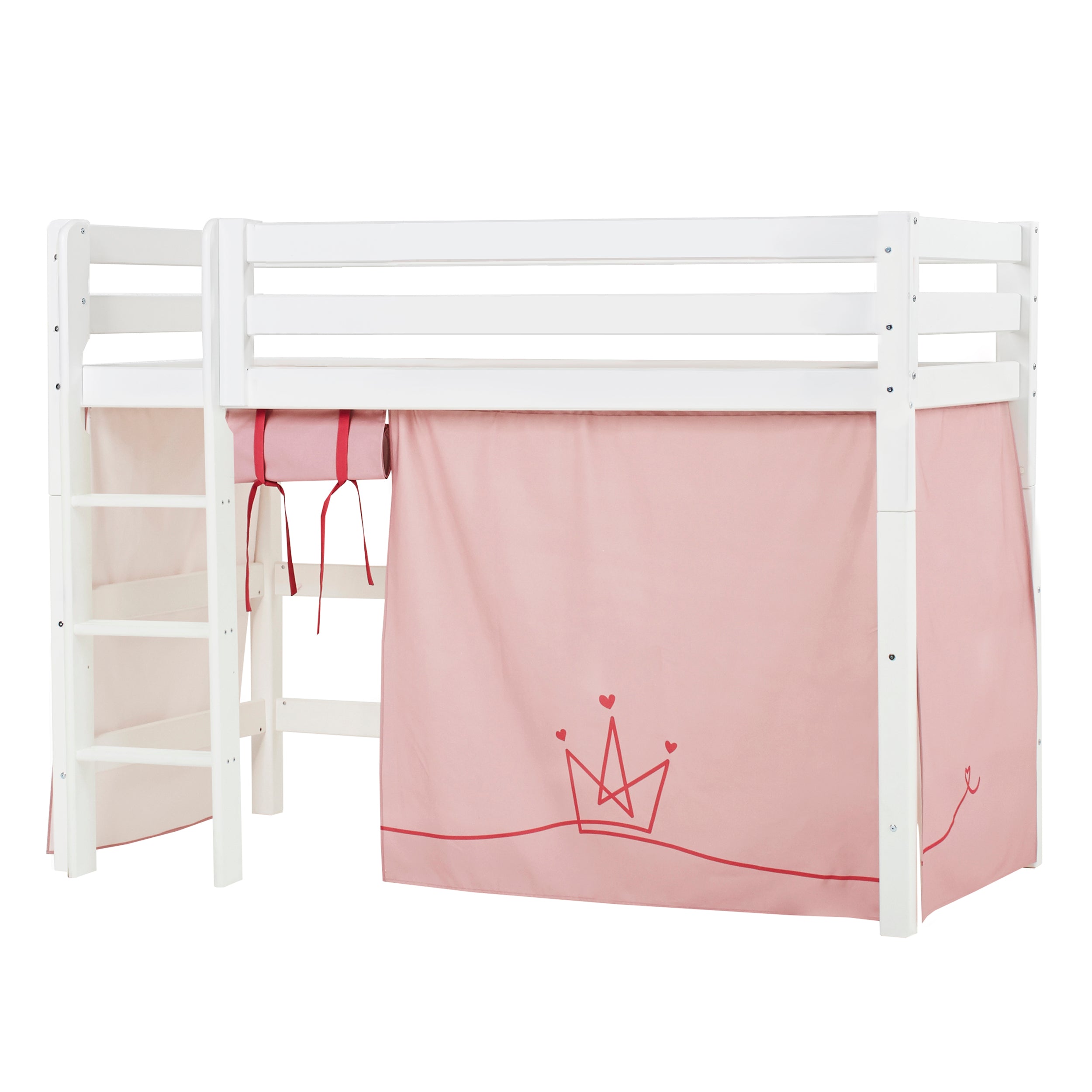 hoppekids-eco-luxury-mittelhohes-bett-mit-princess-bettvorhang image 8
