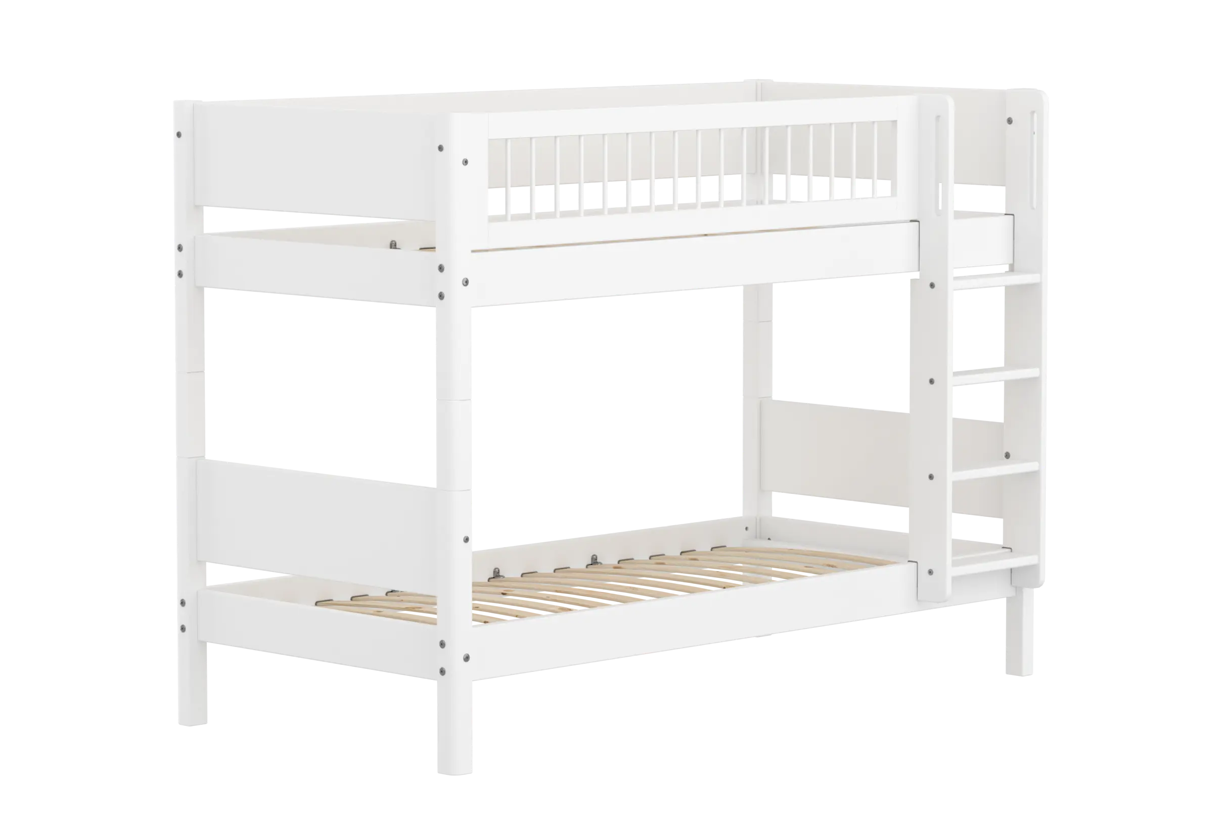 flexa-white-etagenbett-154-cm-mit-leiter-und-absturzsicherung-90x200-cm-wei-2 image 4