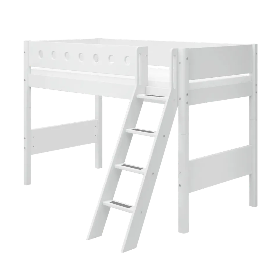flexa-white-halbhohes-hochbett-143-cm-mit-schr-gleiter-und-absturzsicherung-90x2 image 1