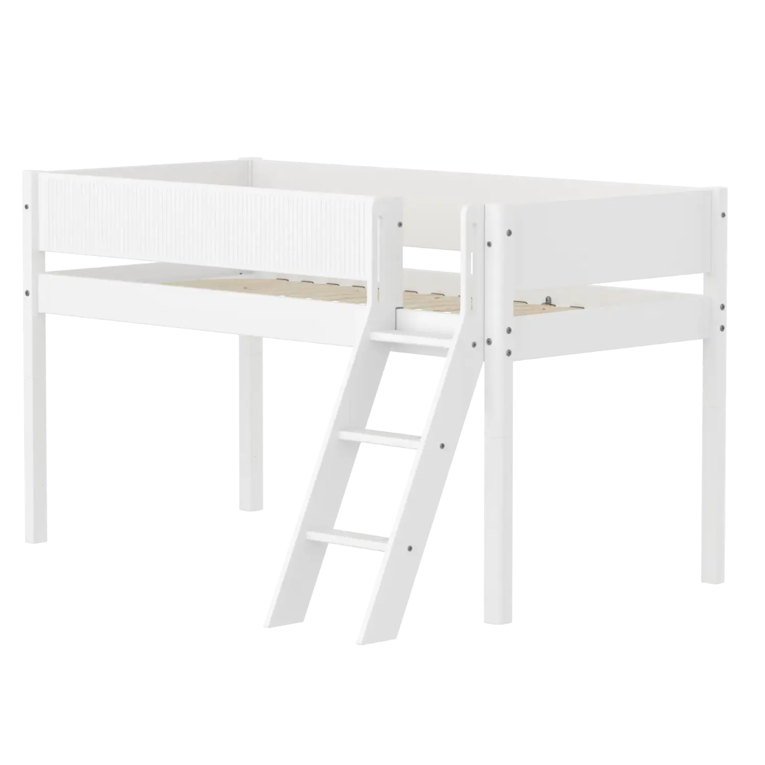 flexa-white-halbhohes-hochbett-120-cm-90x200-cm-wei-mit-schr-gleiter image 1