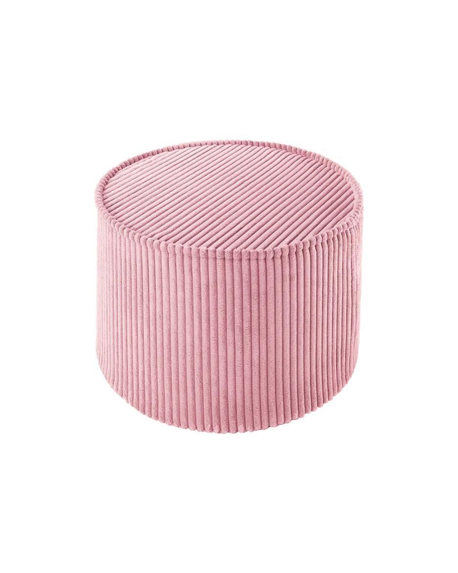 wigiwama-pouf-rosa-mousse-kinder-hocker-aus-cord image 1