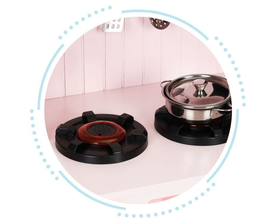 meowbaby-montessori-holzspielk-che-mit-zubeh-r-rosa image 4