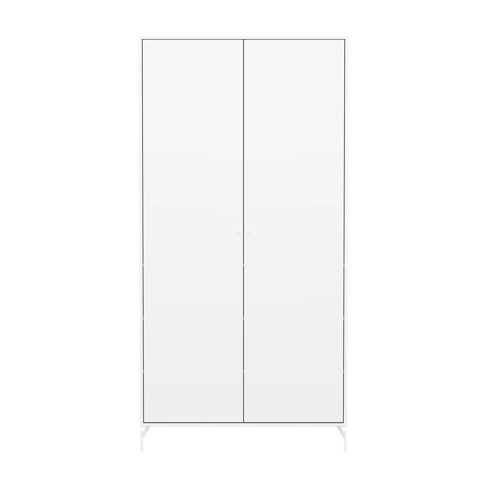 flexa-saga-kleiderschrank-2-t-ren-metallf-e-wei image 2