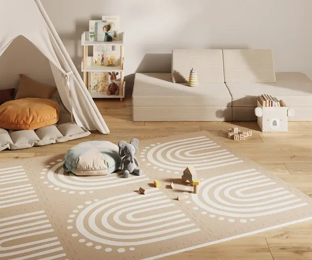 funzy-spielmatte-weiche-krabbelmatte-und-bodenunterlage image 1