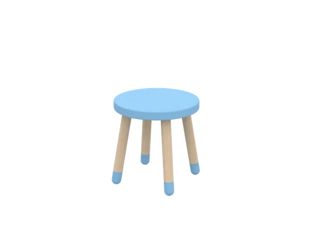flexa-dots-stuhl-spielhocker-blue-skies image 1