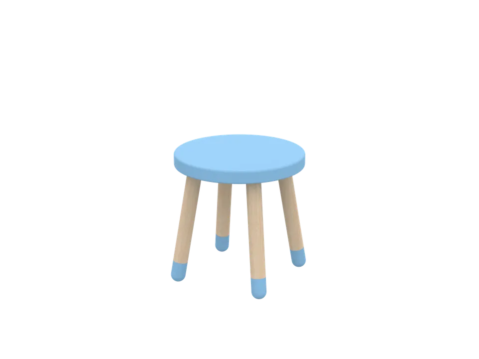 flexa-dots-stuhl-spielhocker-blue-skies image 1