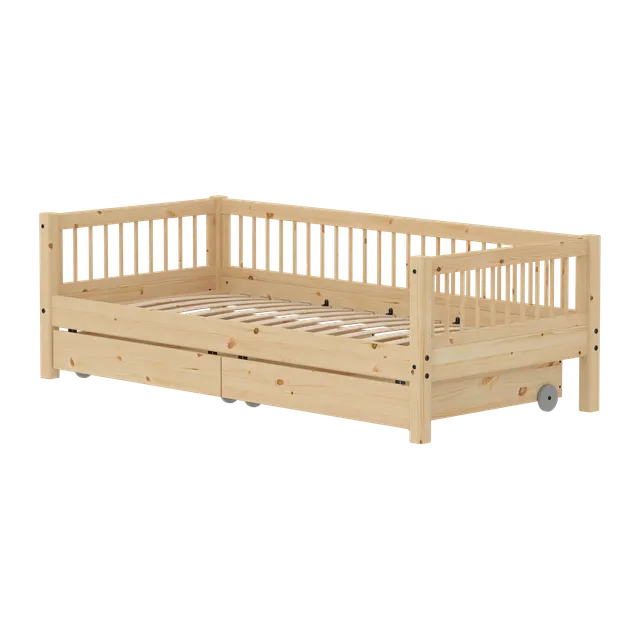 flexa-classic-raw-einzelbett-mit-aufbewahrung-90x200-cm-kiefernholz image 1