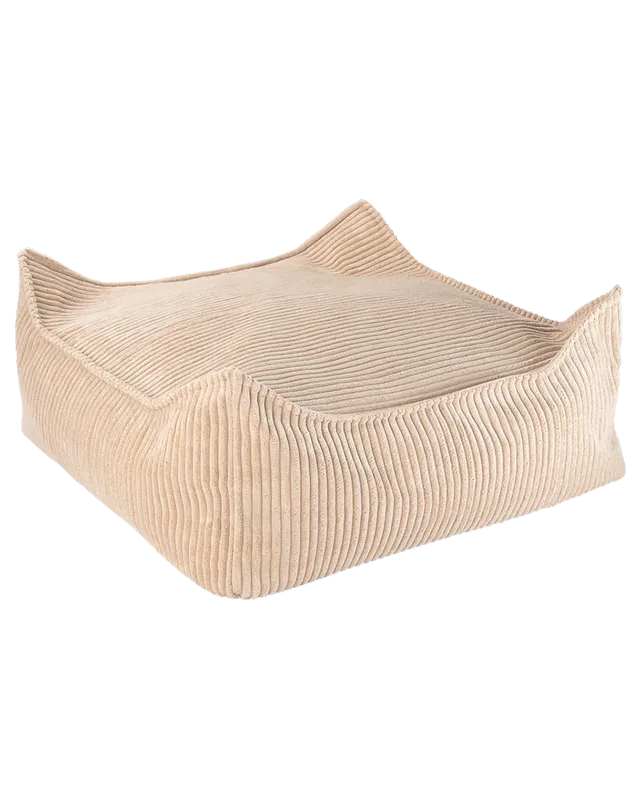 wigiwama-square-ottoman-kinder-hocker-aus-cord-brown-sugar image 1