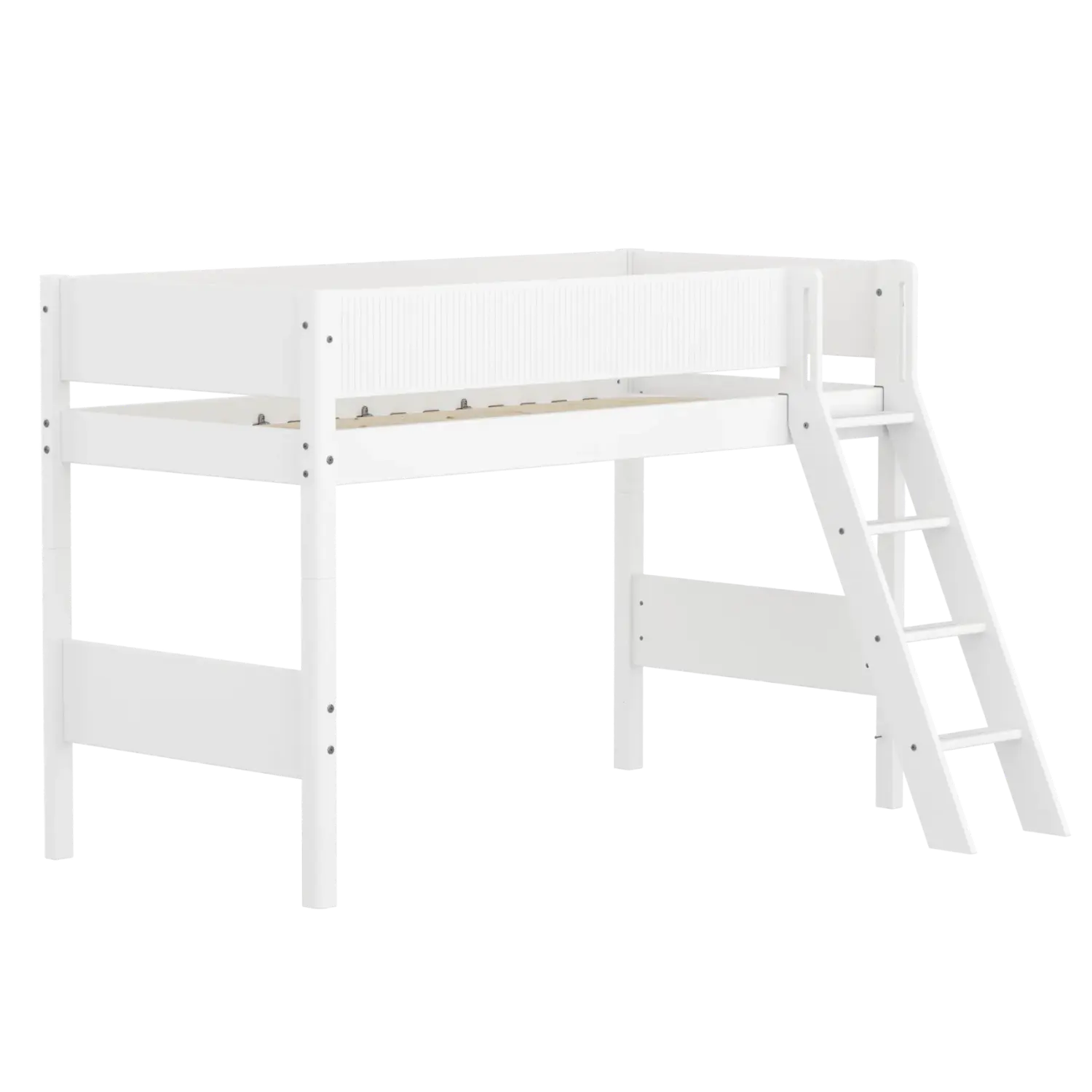 flexa-white-hochbett-143-cm-mit-schr-gleiter-und-absturzsicherung-90x200-cm-wei-2 image 4