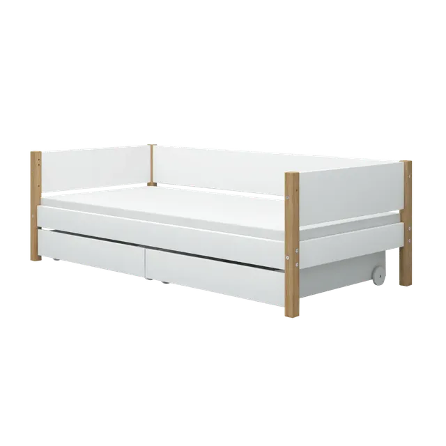 flexa-nor-einzelbett-mit-schubladen-tagesbett-90x200-cm-wei-eiche image 1