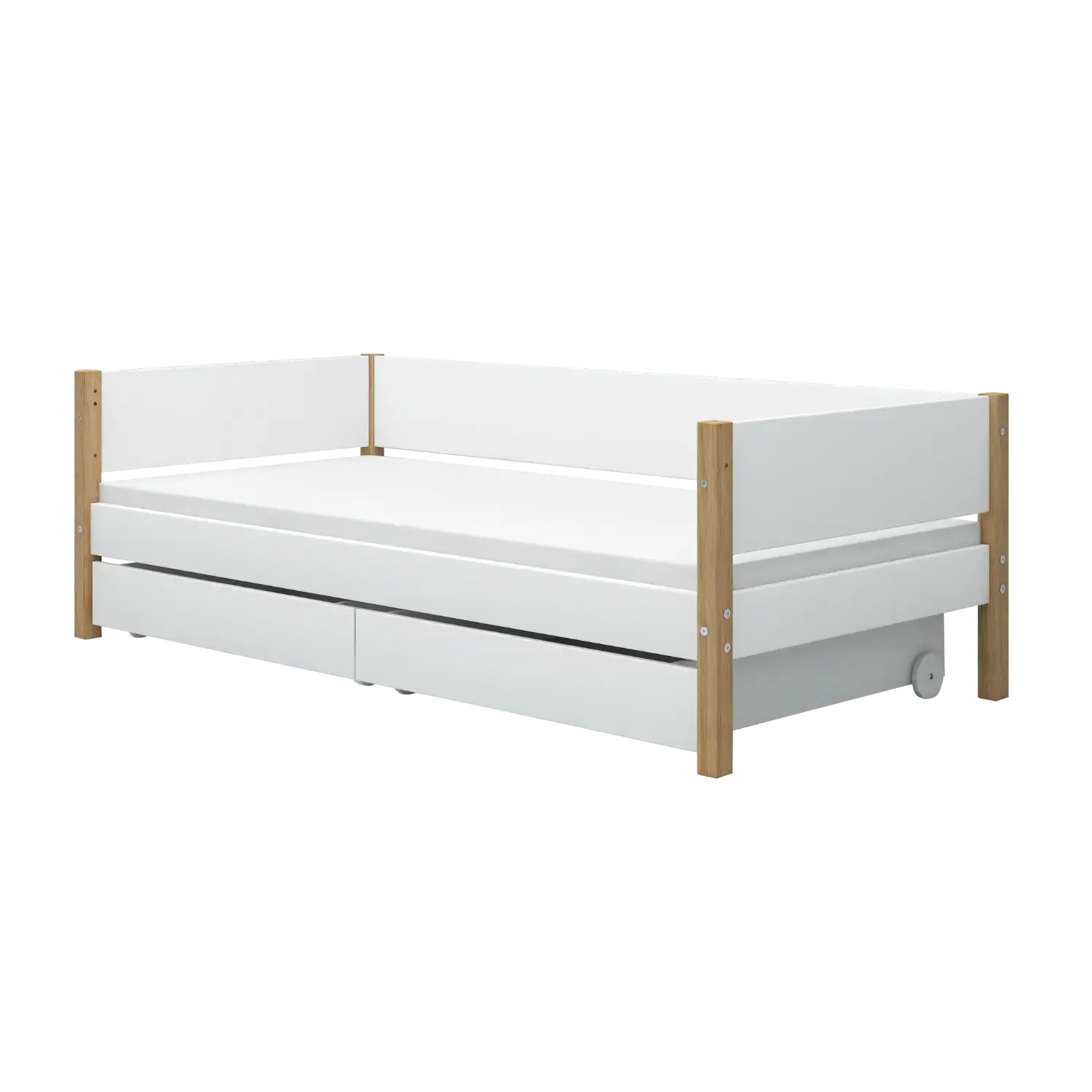 flexa-nor-einzelbett-mit-schubladen-tagesbett-90x200-cm-wei-eiche image 1