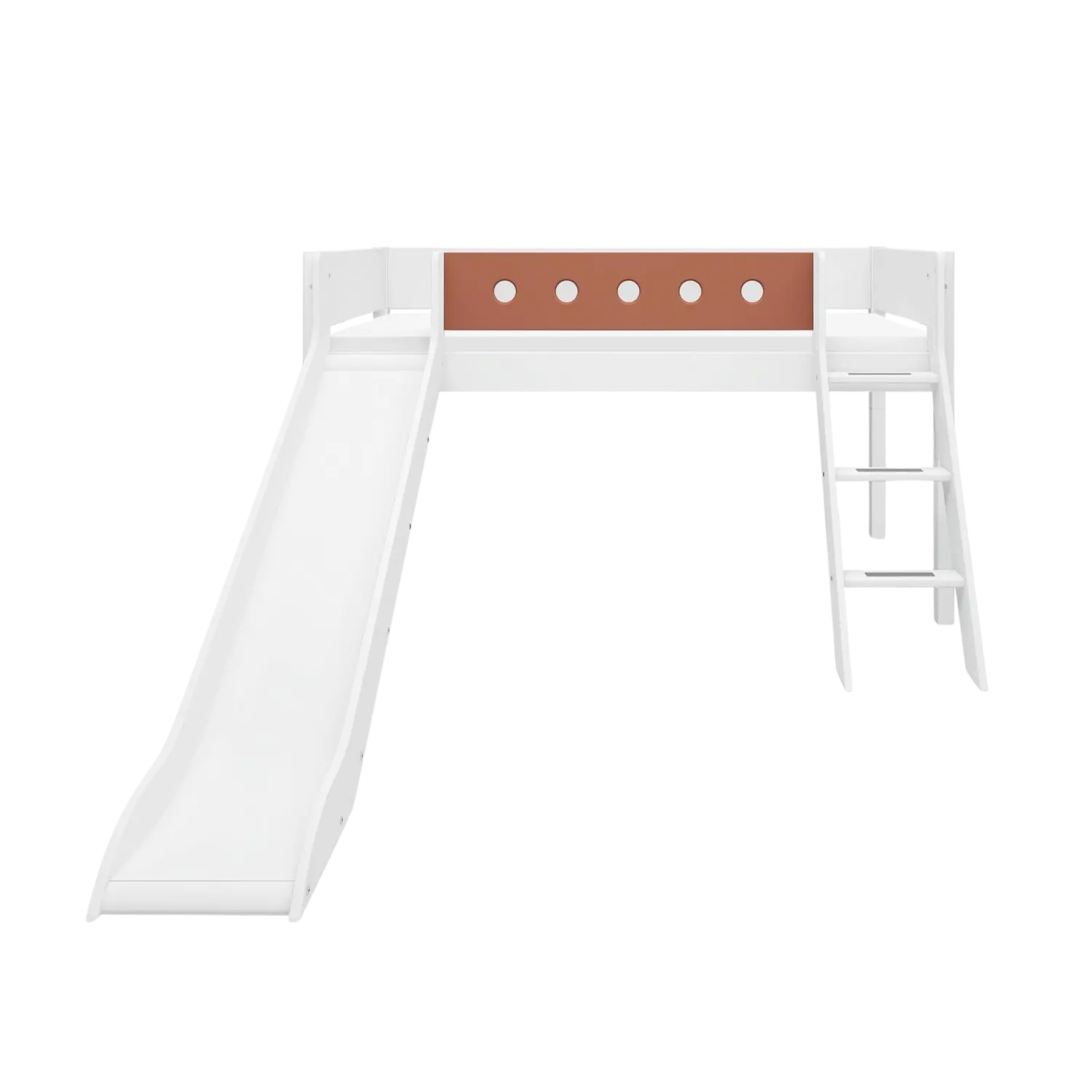 flexa-white-spielbett-120-cm-mit-rutsche-leiter-und-absturzsicherung-90x200-cm-w-3 image 2
