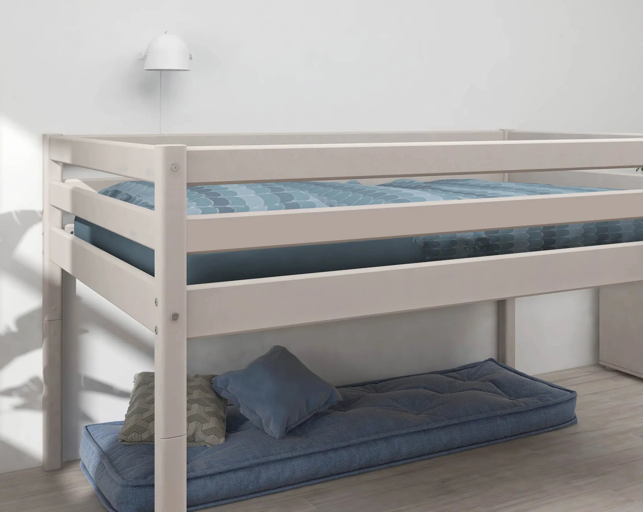 flexa-classic-hochbett-120-cm-140x200-cm-wei-mit-leiter image 6