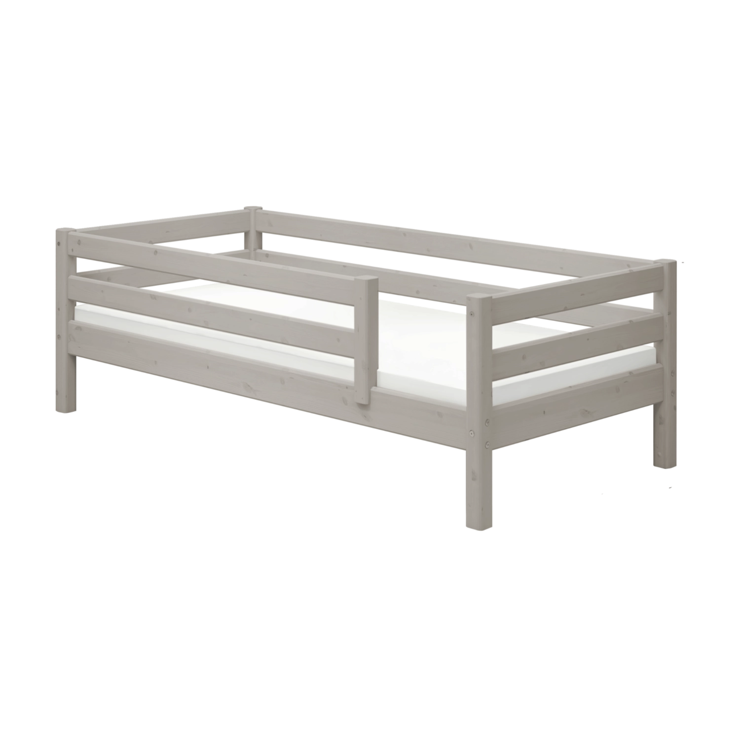 flexa-classic-einzelbett-mit-absturzsicherung-90x200-cm-grau-2 image 1
