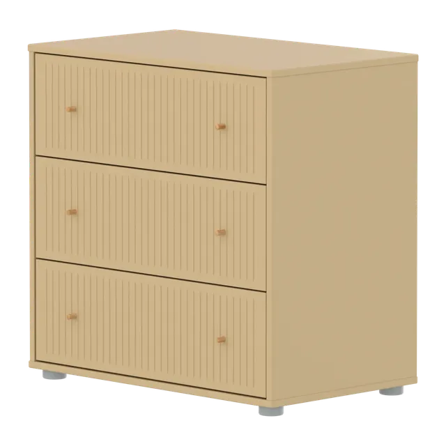 flexa-saga-kommode-3-schubladen-mit-rillen-griffe-eiche-oat image 1