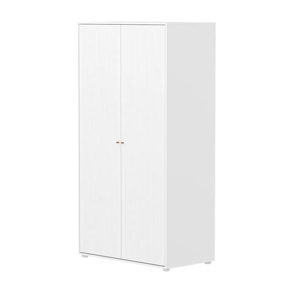 flexa-saga-kleiderschrank-2-t-ren-rillen-griffe-eiche-wei image 1
