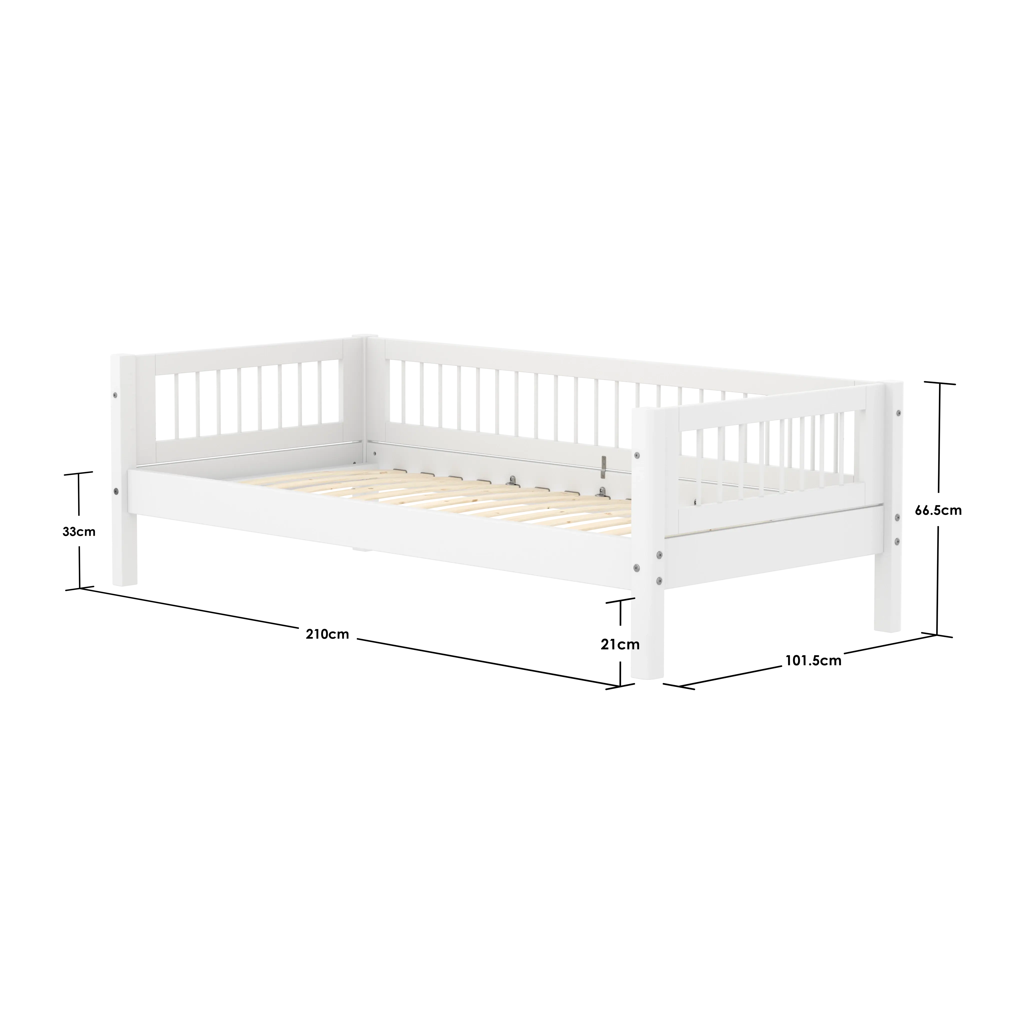 flexa-white-einzelbett-mit-crossbars-und-absturzsicherung-90x200-cm-wei-2 image 4