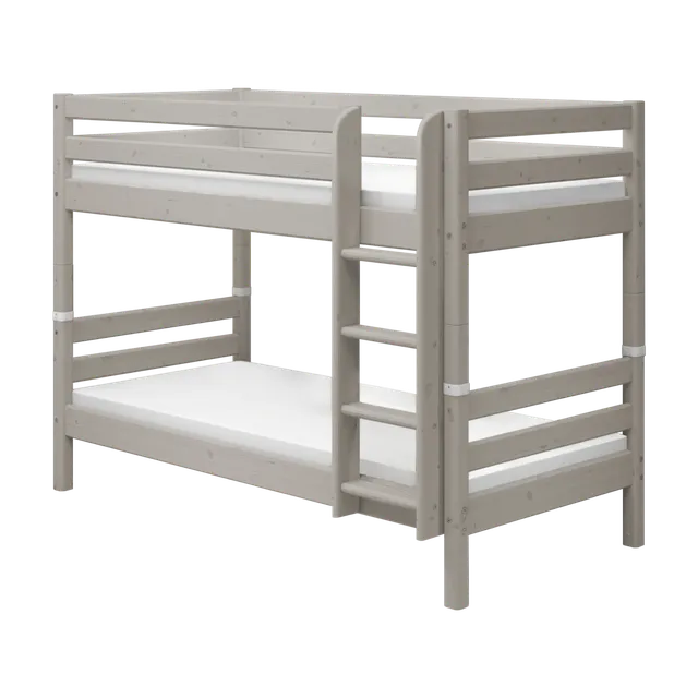 flexa-classic-etagenbett-154-cm-90x200-cm-grau-mit-leiter image 1