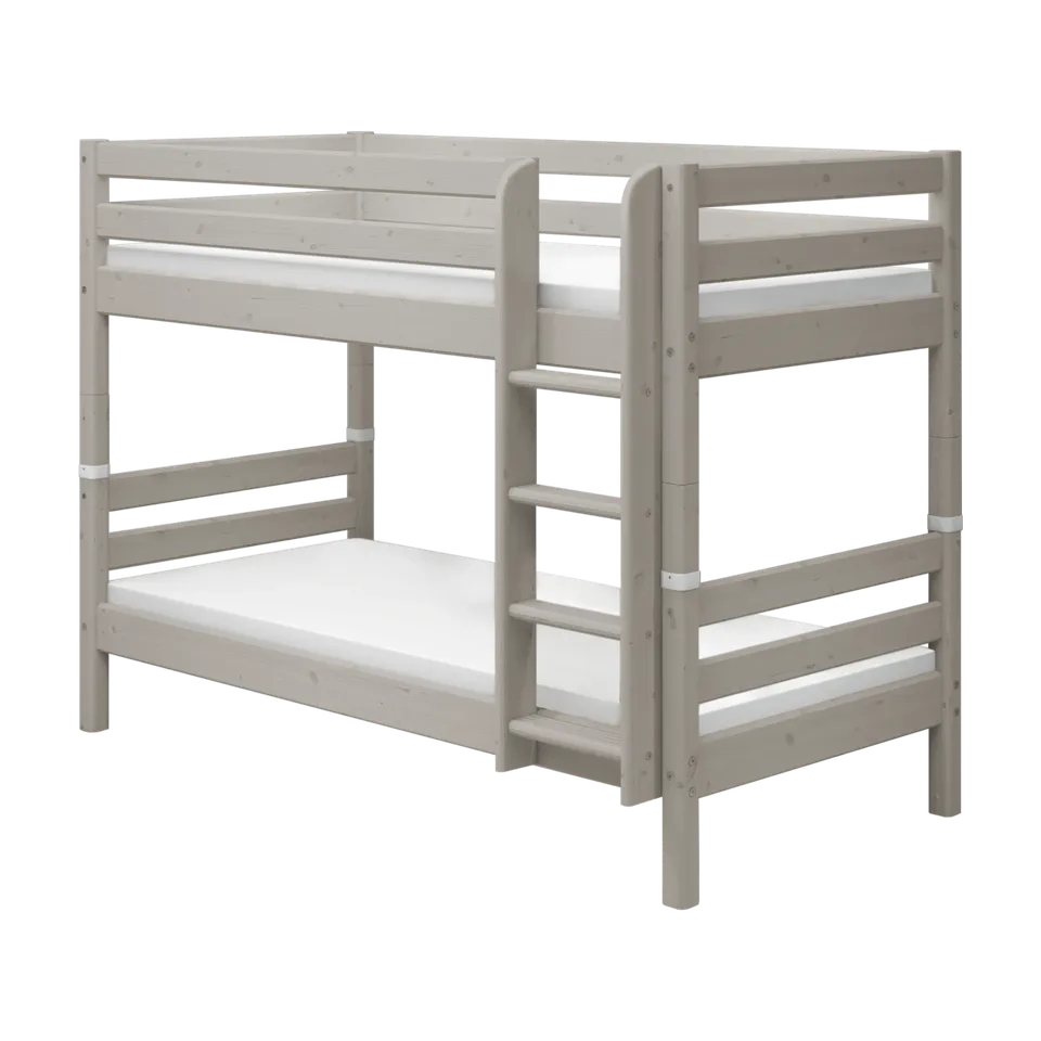 flexa-classic-etagenbett-154-cm-90x200-cm-grau-mit-leiter image 1