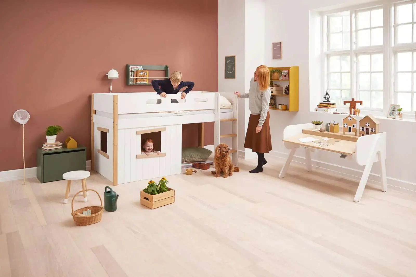 flexa-nor-spielbett-120-cm-mit-baumhaus-gerader-leiter-und-absturzsicherung-90x2 image 3