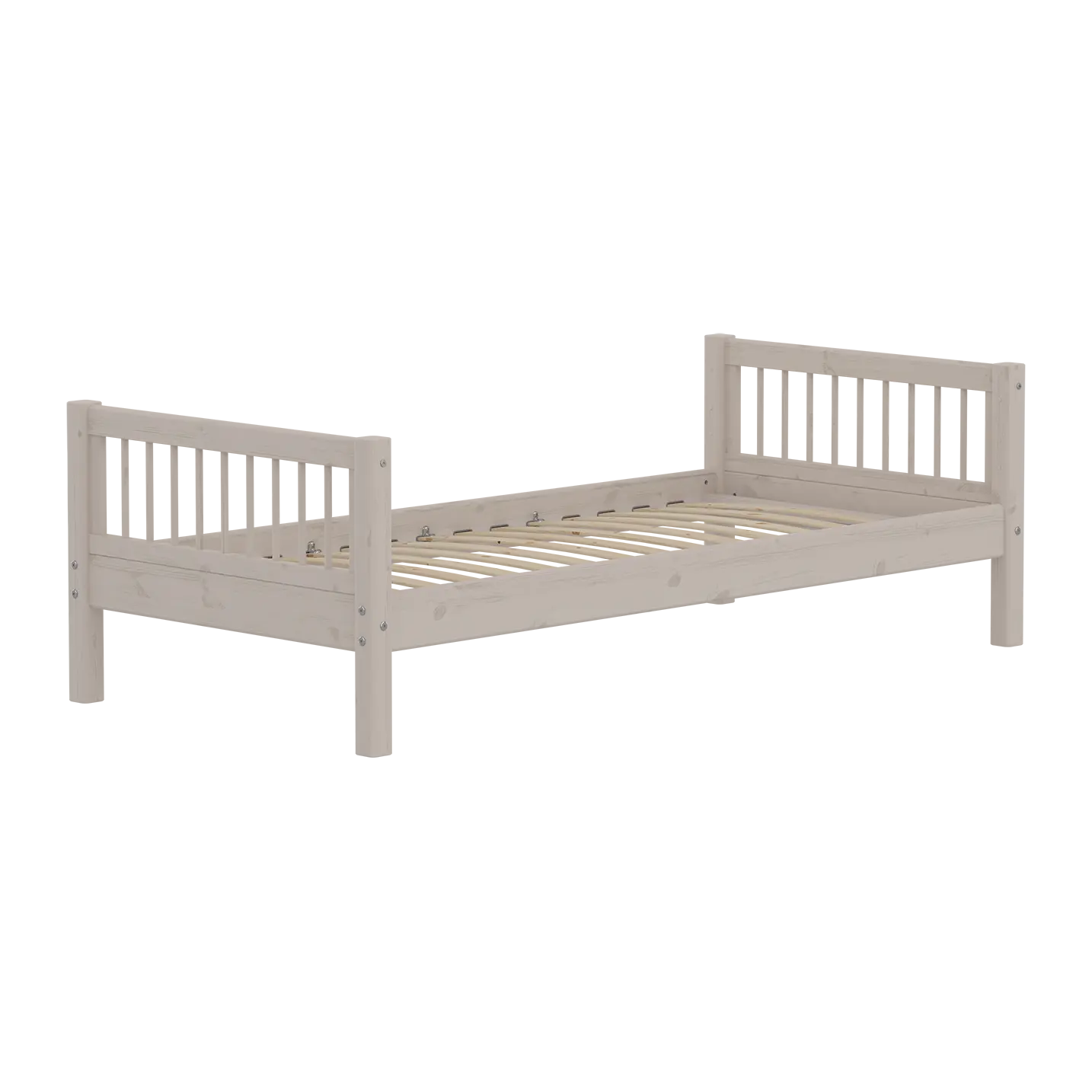 flexa-classic-einzelbett-90x200-cm-mit-sprossen-und-lattenrost-grau image 3