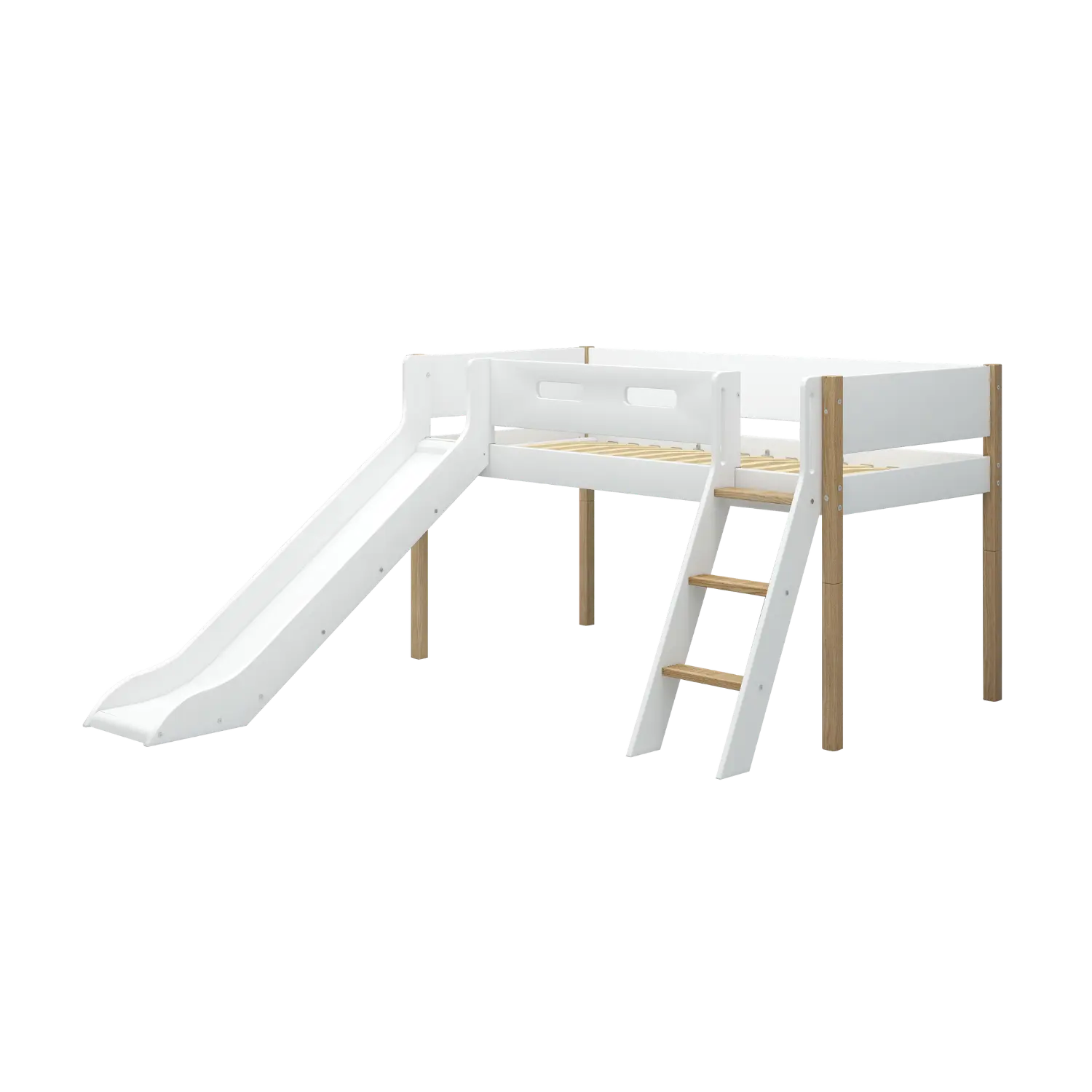flexa-nor-spielbett-120-cm-90x200-cm-mit-rutsche-und-leiter-wei-eiche image 4