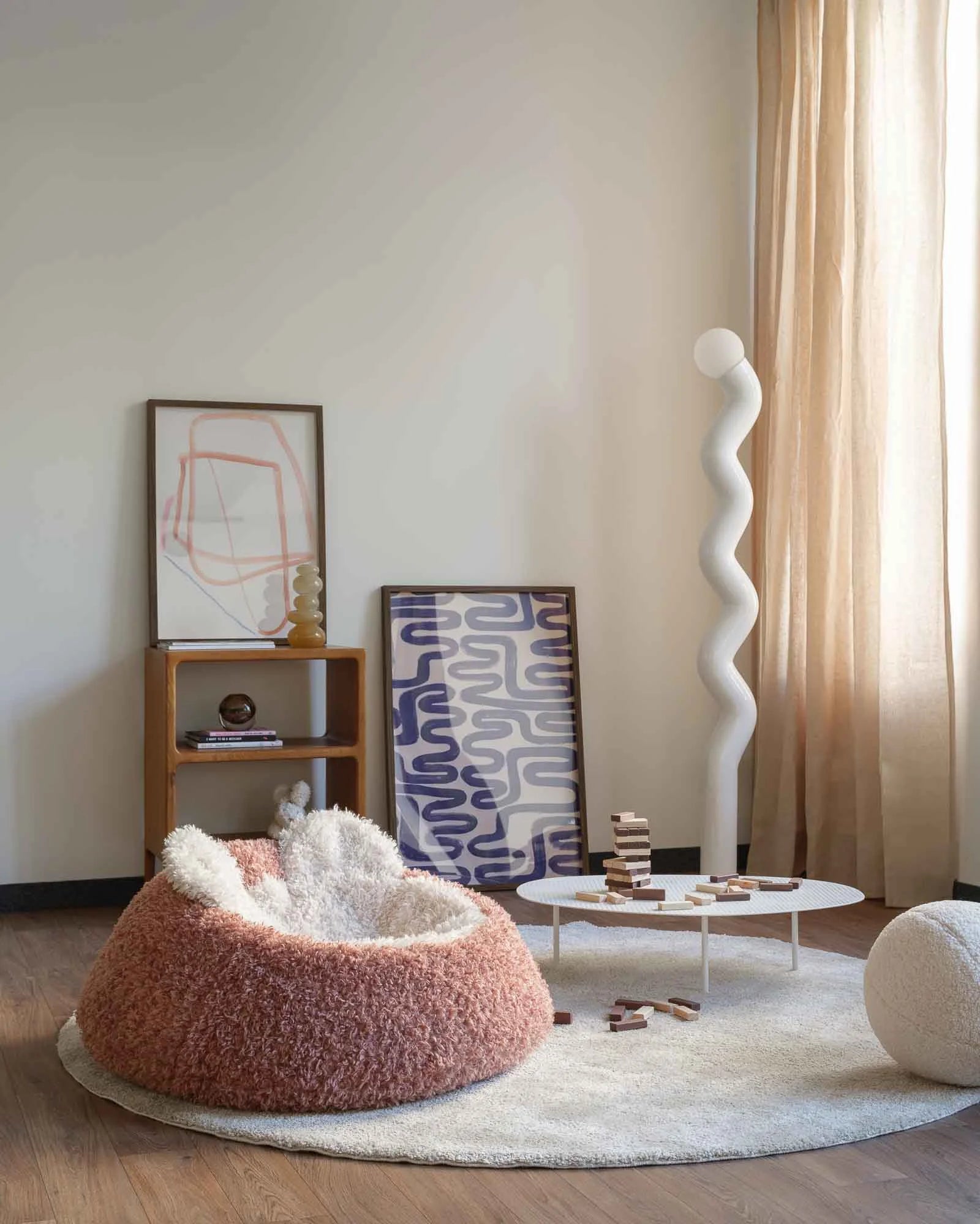 wigiwama-blush-yeti-sitzsack-flauschiger-kindersitzsack image 3