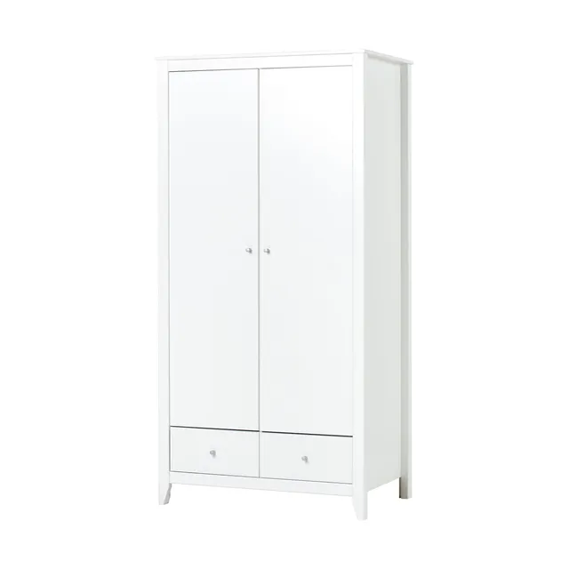 hoppekids-kleiderschrank-mit-2-t-ren-und-2-schubladen-wei image 1