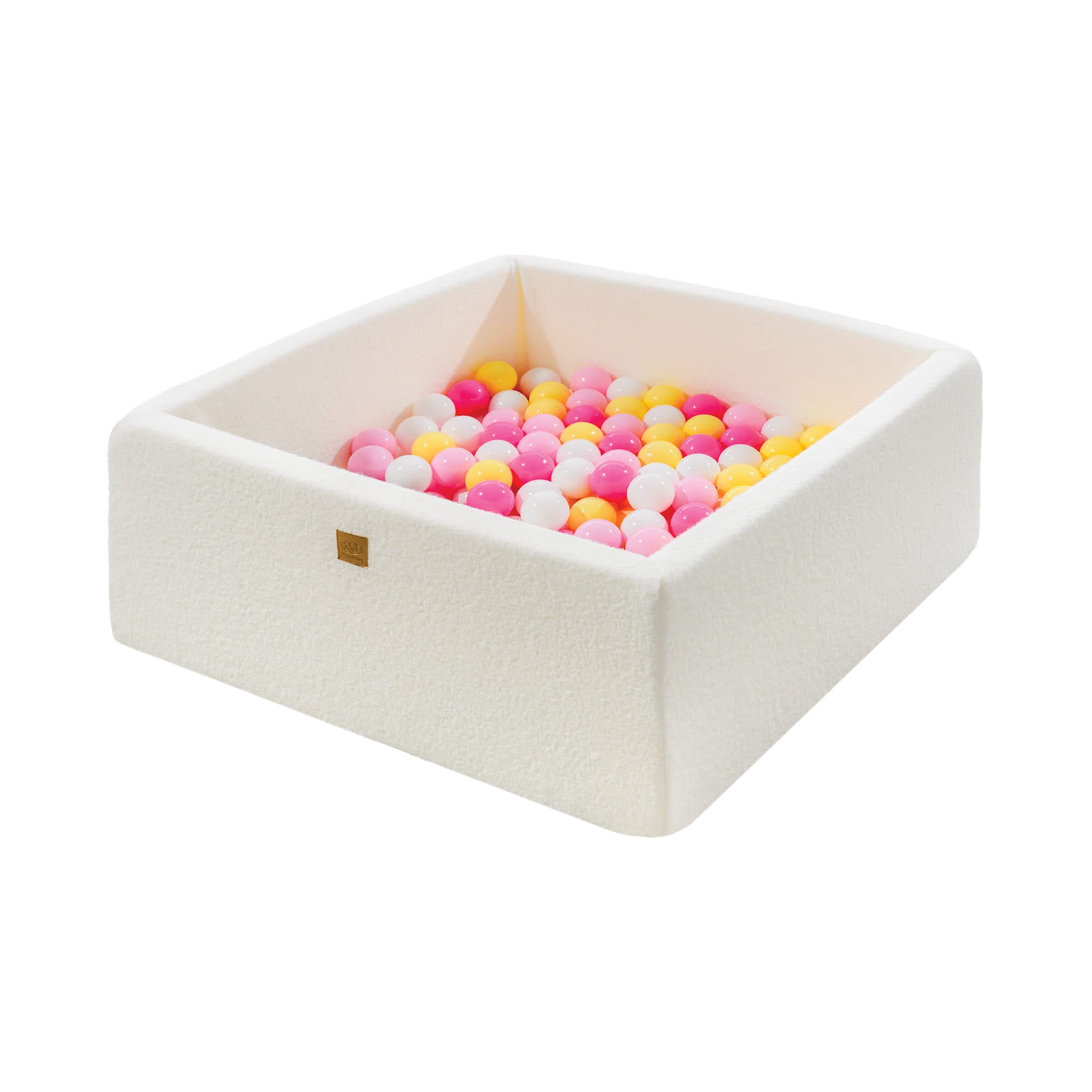 meowbaby-b-llebad-boucl-weiss-110x110x40-cm-mit-400-b-llen image 1