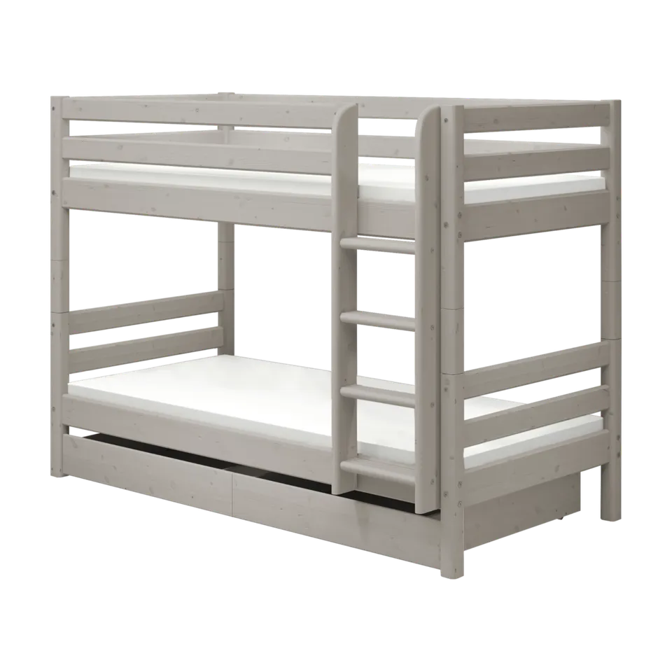flexa-classic-etagenbett-90x200-cm-mit-schublade-leiter-und-sicherheitsgel-nder- image 1