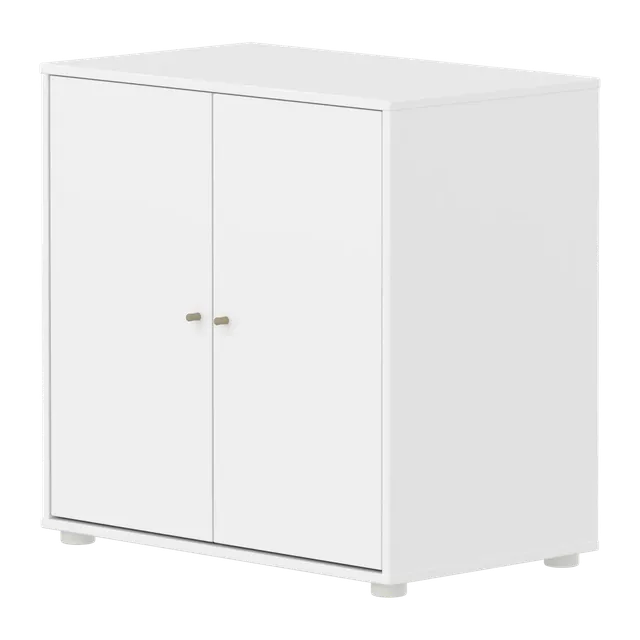 flexa-saga-schrank-2-t-ren-oat-metallgriffe-wei image 1