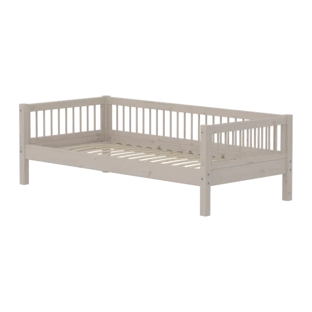 flexa-classic-einzelbett-90x200-cm-mit-sprossen-grau image 1