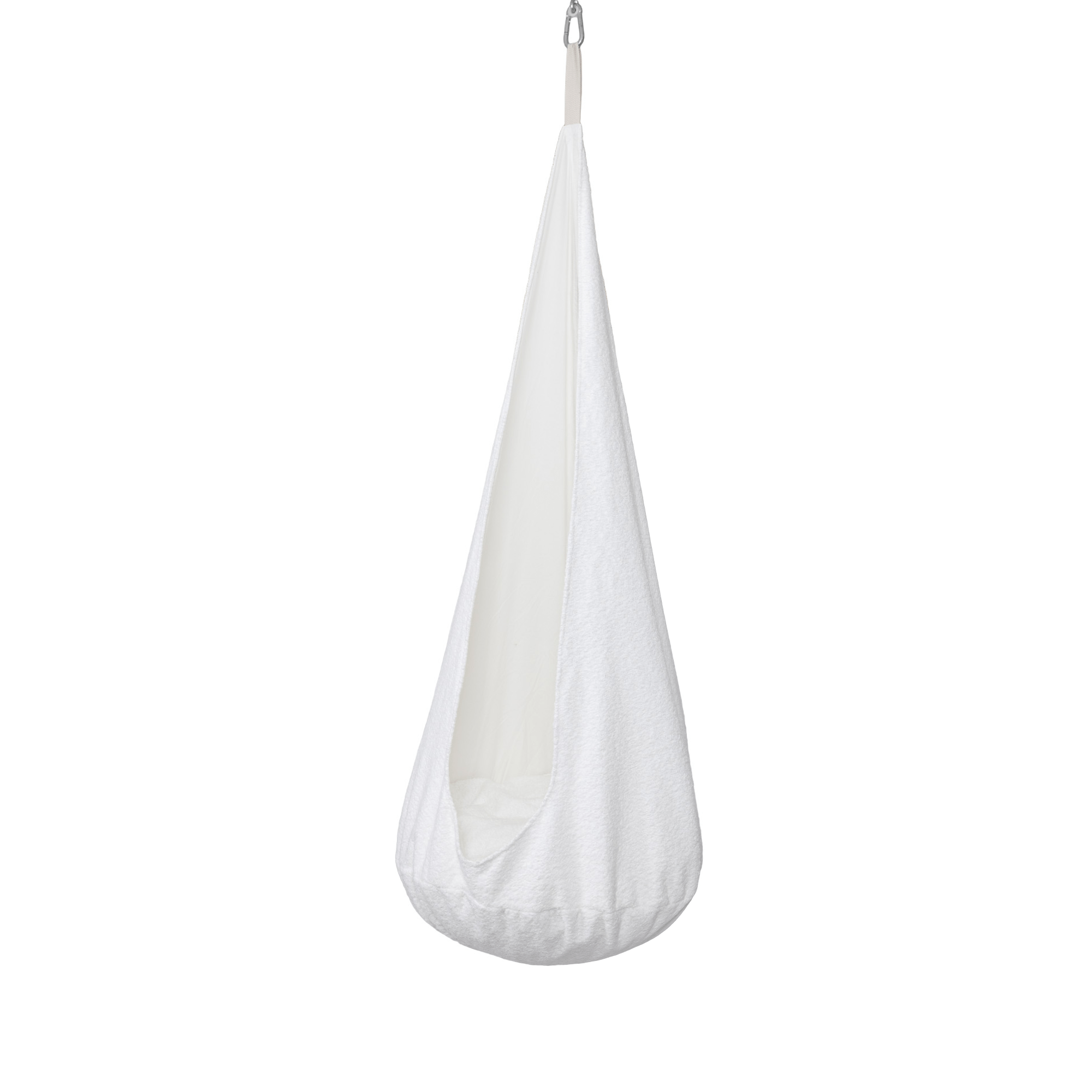 meowbaby-h-ngesessel-cocoon-boucl-creme-wei-mit-kissen image 6