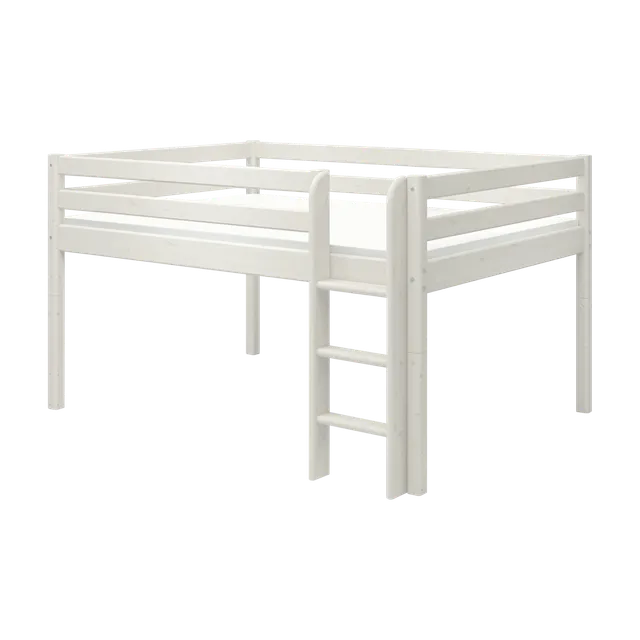 flexa-classic-hochbett-120-cm-140x200-cm-wei-mit-leiter image 1
