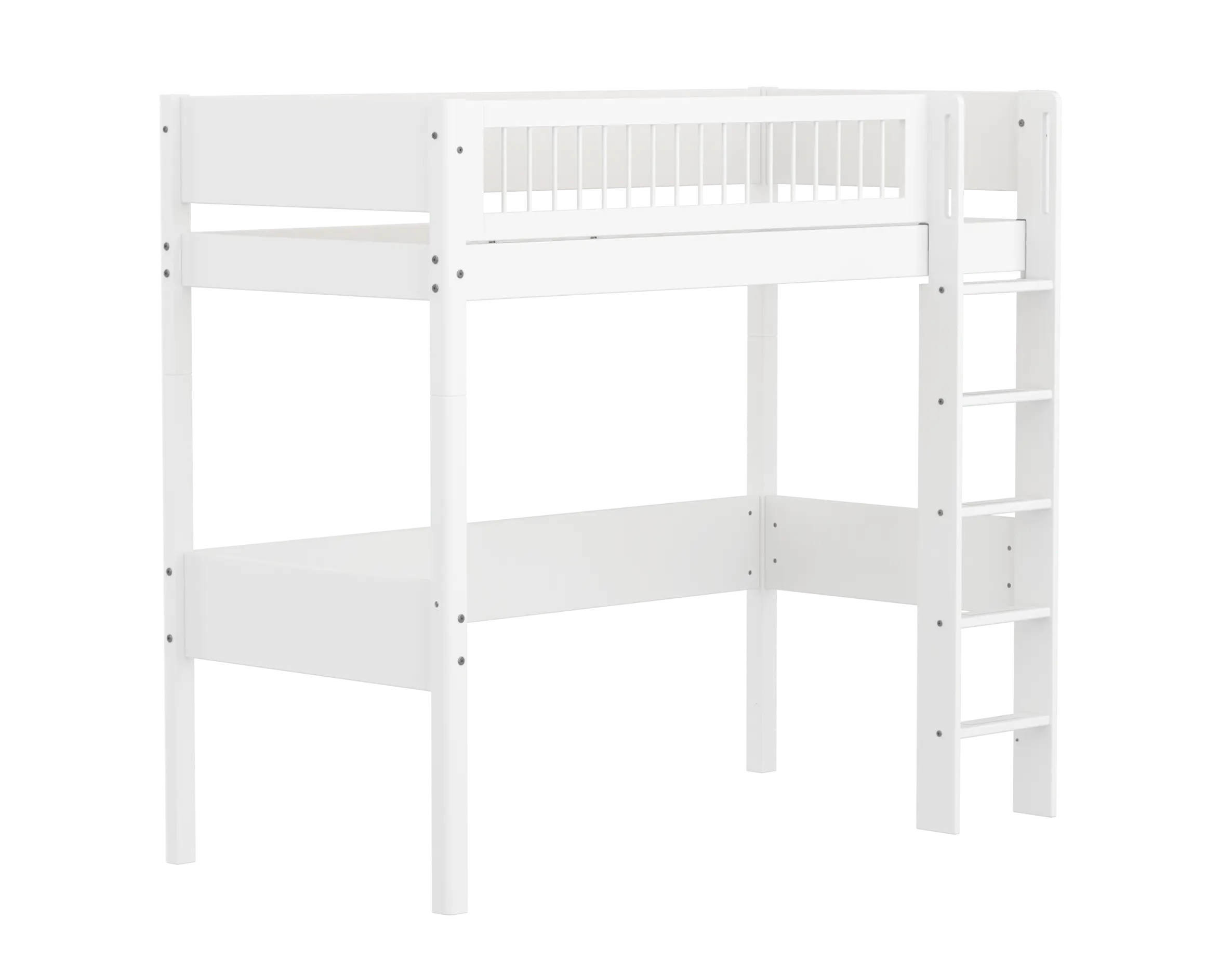 flexa-white-hochbett-184-cm-mit-leiter-und-absturzsicherung-90x200-cm-wei image 4
