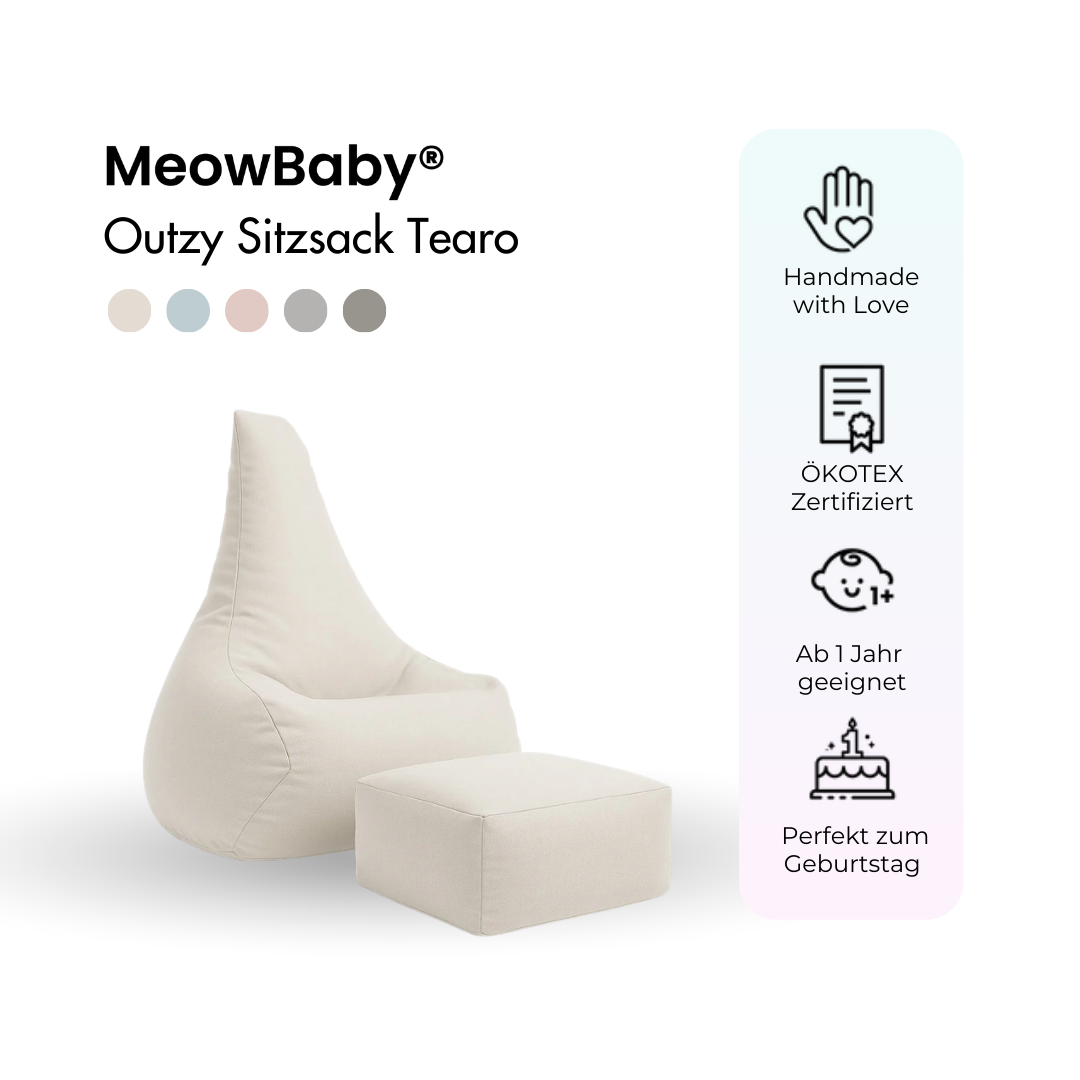 meowbaby-outdoor-kinder-sitzsack-outzy-tearo-mit-fu-hocker-outdoor-living-editio image 2