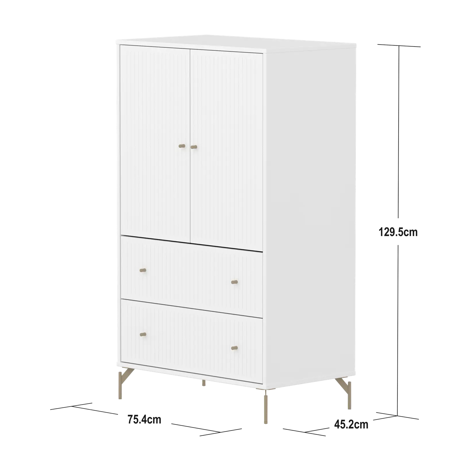 flexa-saga-schrank-2-t-ren-2-schubladen-rillen-oat-f-e-griffe-wei image 4
