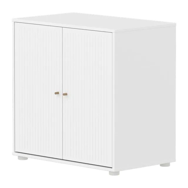 flexa-saga-schrank-2-t-ren-mit-rillen-griffe-eiche-wei image 1