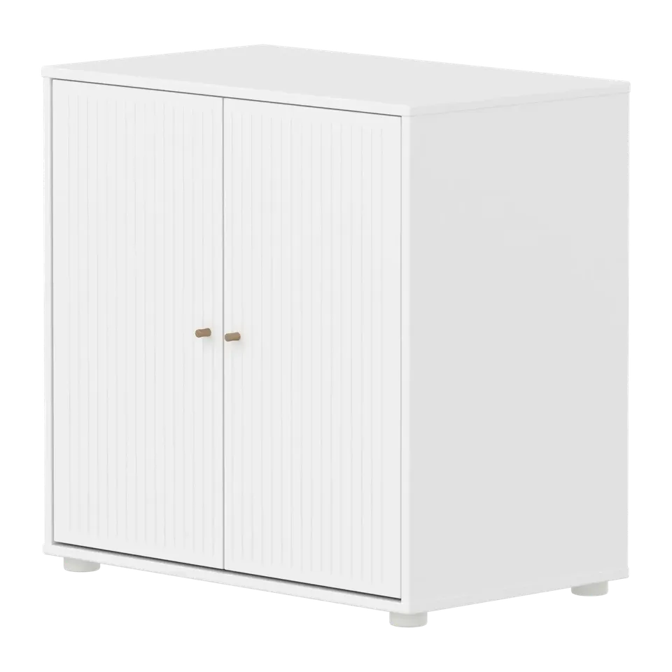 flexa-saga-schrank-2-t-ren-mit-rillen-griffe-eiche-wei image 1